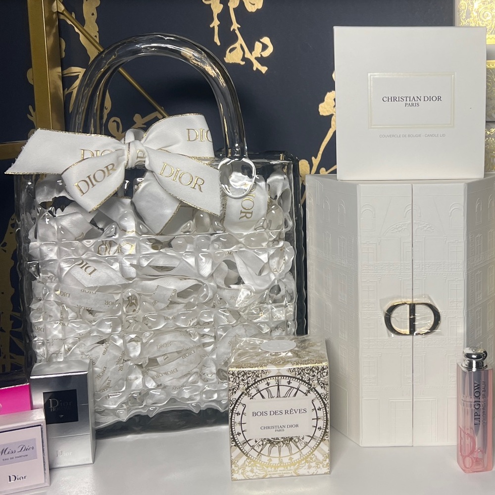 🖤NIB🖤Clear Glass Vase Cannage Handbag Purse - Picture 2 of 3